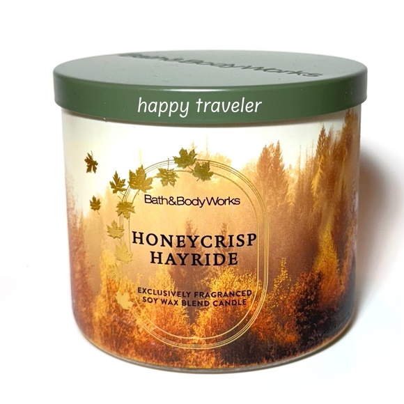 HONEYCRISP HAYRIDE 3-Wick Candle - Picture 1 of 3